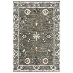 Oriental Weavers Ellington ELL09 Grey/ Blue Indoor Area Rug - 5'3" x 7'6" - 1 of 4