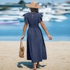 Women's Smocked Ruffled Sleeve Dress - Cupshe - 3 of 4