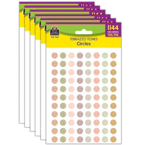 Teacher Created Resources® Terrazzo Tones Circles Mini Stickers Valu-Pak, 1144 Per Pack, 6 Packs - 1 of 4