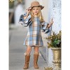 Adorable Plaid Tiered Sleeve Sweater Dress Mia Belle Girls - 2 of 4