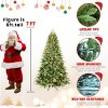 Pre-Lit Christmas Tree with Warm White UL Lights and Lifelike Pine Branches, Green Christmas Tree for Home Holiday Decoration–The Pop Home - 4 of 4