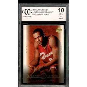 Lebron James Rookie Card 2003 Upper Deck Box Set #29 BGS BCCG 10 - 1 of 2