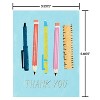 10ct Colorful Pencils Thank You Stationery Cards - 4 of 4