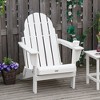 Outsunny Folding Adirondack Chair, Outdoor Fire Pit Seating HDPE Lounger Chair for Patio Deck and Lawn Furnitur - 3 of 4