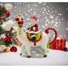 Kevins Gift Shoppe Ceramic Santa Riding A Llama Teapot 14 OZ - image 4 of 4