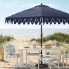 9.7' x 9.7' DuraSeason Fabric™ Scalloped Patio Umbrella Navy - Black Pole - Opalhouse™ - image 2 of 4