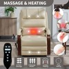 PAGED Power Lift Recliner Chair, Heating Massage Chair with Wood Armrests and Side Pocket, Chenille Accent Chair for Bedroom, Living Room - 4 of 4