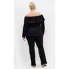 Women's Plus Size Talia Jacket - black | CITY CHIC - 4 of 4