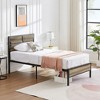 VECELO Bed Frame with Wooden Headboard, Heavy-Duty Platform Bed - 2 of 4