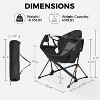 Ainfox 2 PACK Patio Hammock Chair Patio Camping Chair Patio Swing Chair Without Footrest For Indoor Outdoor - 3 of 4