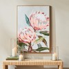 Plum & Post King Protea Giclee - Pink Canvas Art with Walnut Frame - 2 of 4