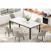CuisinSmart 70.8 Inch, 78.7 Inch Industrial Dining Table, Large Rectangle Kitchen Table with Metal Legs, Wooden Conference Tables Writing Desk - 4 of 4