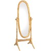 Kumasinova 59.25" Oval Standing Mirror Full Length,Floor Mirror with Adjustable Stand,Full Length Mirror for Bedroom&Living Room,White - 2 of 4