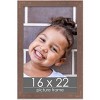 PosterPalooza | Shabby Chic Brown Picture Frame - UV Acrylic, Foam Board Backing, Hanging Hardware - 2 of 4