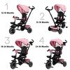 Kinder King 8 in 1 Kids Baby Stroller Tricycle Folding Toddler Trike w/Adjustable Push Handle - 4 of 4