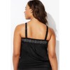Swimsuits for All Women's Laser Cut Blouson Tankini Top (Plus Sizes Available) - 3 of 4
