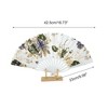 Unique Bargains Floral Folding Fan 1 Pc - 2 of 4