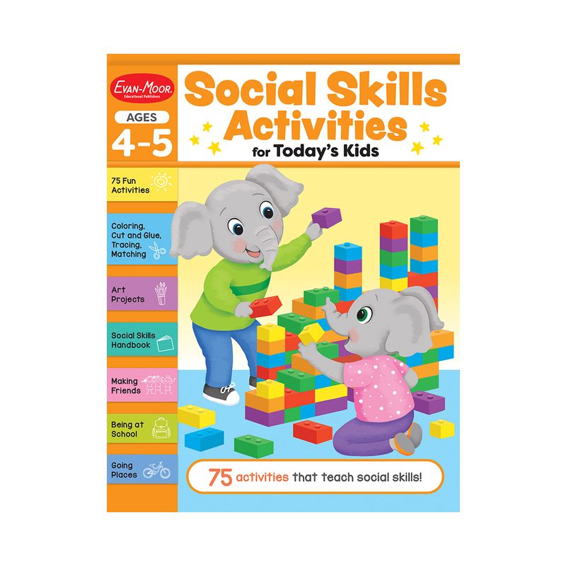 Social Skills Activities for Today's Kids, Ages 4 - 5 Workbook - by  Evan-Moor Educational Publishers (Paperback), 1 of 2
