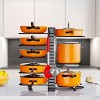 DOMETOUR Pots and Pans Organizers Pan Racks, Kitchen Storage Rack Adjustable Pot Lid Holders Cookware Organizers - 2 of 4