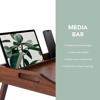 Java Bamboo Medium Bed Tray with Phone Holder