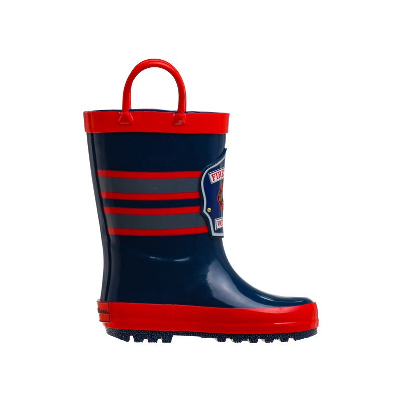 Rugged Bear Boys Firefighter design Rain Boots with Loops, 3 of 7