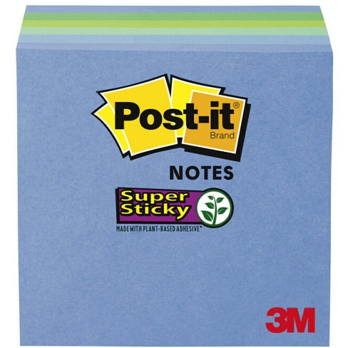 Post-it 6pk 3" x 3" Super Sticky Notes 65 Sheets/Pad - image 1 of 4