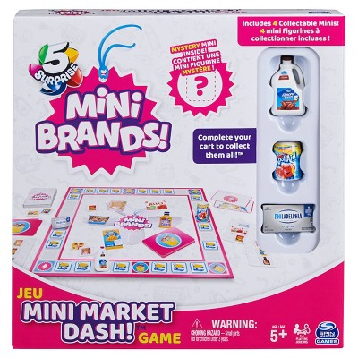 5 Surprise Mini Brands! Mini Market Dash Board Game