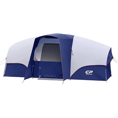Cesicia 14 x 9 FT Blue 8 Person Camping Tents with 5 Large Mesh Windows