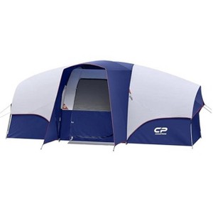 Cesicia 14 x 9 FT Blue 8 Person Camping Tents with 5 Large Mesh Windows - 1 of 4