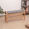 Cambridge Bamboo Shoe Bench Natural - Proman Products - 3 of 4