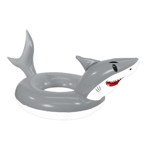 PoolCandy Inflatable Shark Ride-On Outdoor Pool Tube Ultra Durable Fun In  The Sun For Hours Great For Pools, Lakes and More
