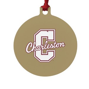 College of Charleston Secondary Aluminum Holiday Christmas Tree Ornament - 1 of 4