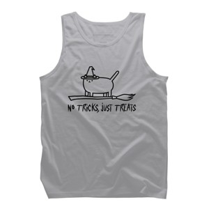 Men's Design By Humans Halloween cat By SPOODEMOON Tank Top - 1 of 2