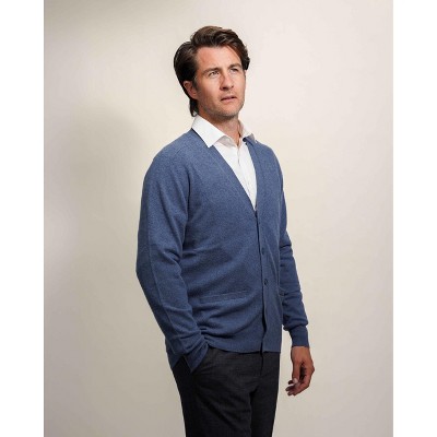 Lona Scott Men's Classic Cashmere Cardigan