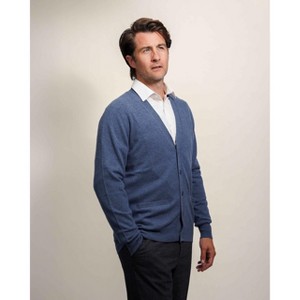 Lona Scott Men's Classic Cashmere Cardigan - 1 of 4