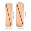 Unique Bargains Travel Makeup Bag Makeup Brush Holder Portable Makeup Organizer Bag Waterproof Silicone 2 Pcs - 4 of 4