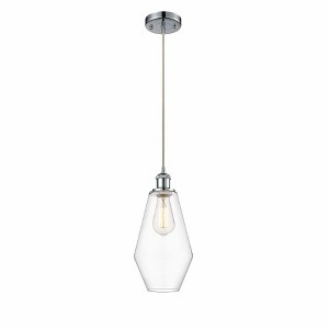 Cindyrella - 1 Light Cord Hung Mini Pendant In Industrial Style-14.5 Inches Tall and 7 Inches Wide - 1 of 1