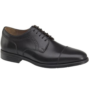 Johnston & Murphy Men's XC4 Branning Cap Toe Dress Shoe, Black Waterproof Calfskin, Size 7.5 W - 1 of 4