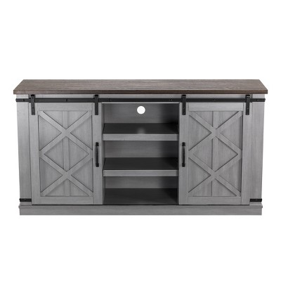 58" TV Stand for TVs up to 65" Gray - Home Essentials