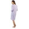 Casual Nights Women's Long Sleeve Floral Embroidered/Pintucked Night-Gown - 3 of 4