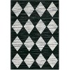Washable Runner Rug Modern Checkered Carpet Non Slip Soft Low Pile Farmhouse Floor Mat for Bathroom Kitchen Hallway - 3 of 4