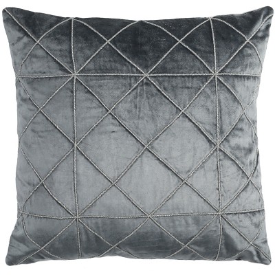 20"x20" Oversize Edmund Argyle Square Throw Pillow Blue - Safavieh