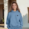 Dalix Butterfly Embroidery Midweight Fleece Sweatsuit Set Hoodie Jogger Soft Fleece Relaxed Fit Lounge Womens - 4 of 4