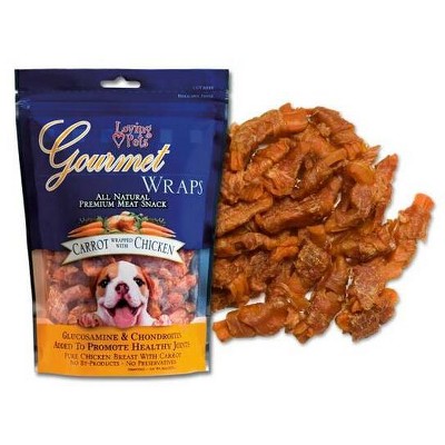 Loving Pets Gourmet Carrot & Chicken Wraps (6 oz Pack)