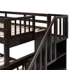 NicBex Twin over Full Bunk Bed Convertible Pine Bed Frame with 3 Drawers, Storage Stairs and Full Length Guardrail, No Box Spring Required - image 4 of 4