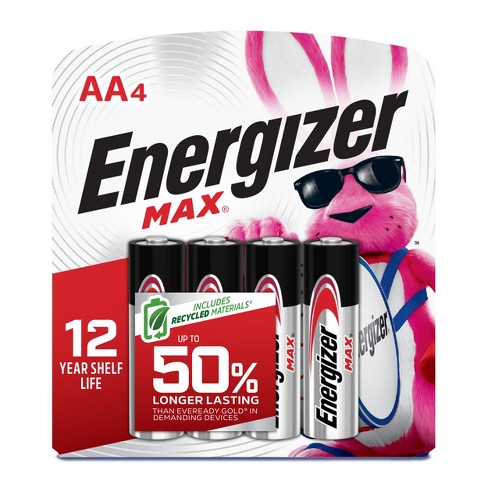 Energizer Max Aa Batteries - 4pk Alkaline Battery : Target