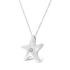 Haus of Brilliance Silver Prong-Set Diamond Accent Starfish Pendant Necklace - 4 of 4