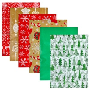 Wrapables Tissue Paper 20 x 28 Inch for Gift Wrapping, Arts & Crafts, Paper Flowers, Garlands, Tassels (60 Sheets), Happy Holidays - 1 of 4