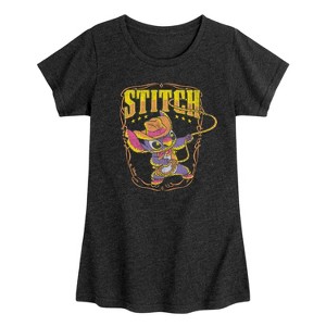 Girls' - Disney - Western Stitch Fitted Short Sleeve Graphic T-Shirt - 1 of 4