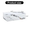 Modern MDF Coffee Table,39.3 Inch Rectangle Center Table with Wood Grain or Marble Grain Finish for Living Room-Baofuwish - 4 of 4